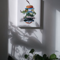 Botanical Burger - art by artist from Canada Marissa Creative Arts - artterra online art gallery - Buy art of Canada Online - We ship to USA and Canada