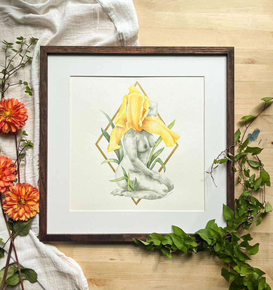 Blooming Bodies 05 - art by artist from Canada Kendra Schellenberg - artterra online art gallery - Buy art of Canada Online - We ship to USA and Canada