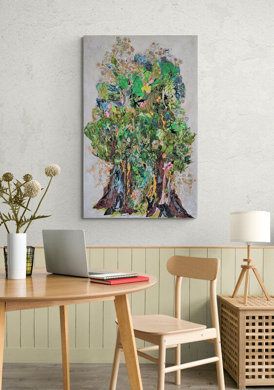 Walking In The Forest 3 - art by artist from Canada Manuela Moldovan - artterra online art gallery - Buy art of Canada Online - We ship to USA and Canada