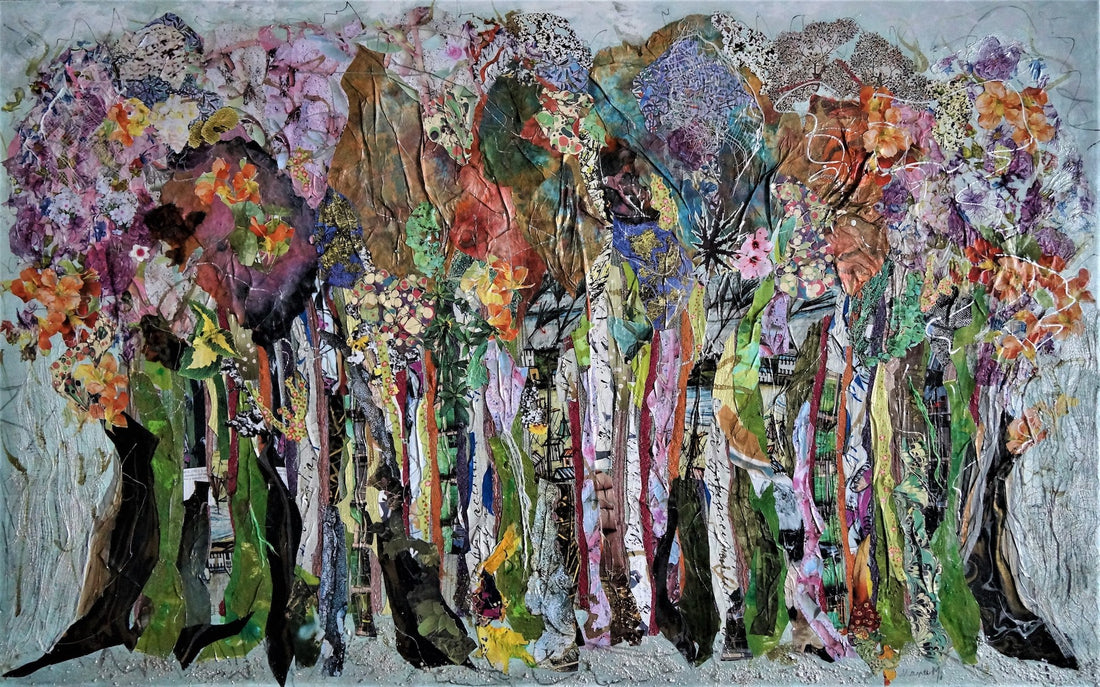 A Forest Poem 3 - art by artist from Canada Manuela Moldovan - artterra online art gallery - Buy art of Canada Online - We ship to USA and Canada