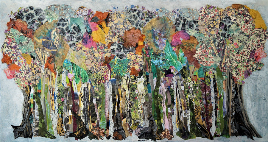 A Forest Poem 1 - art by artist from Canada Manuela Moldovan - artterra online art gallery - Buy art of Canada Online - We ship to USA and Canada
