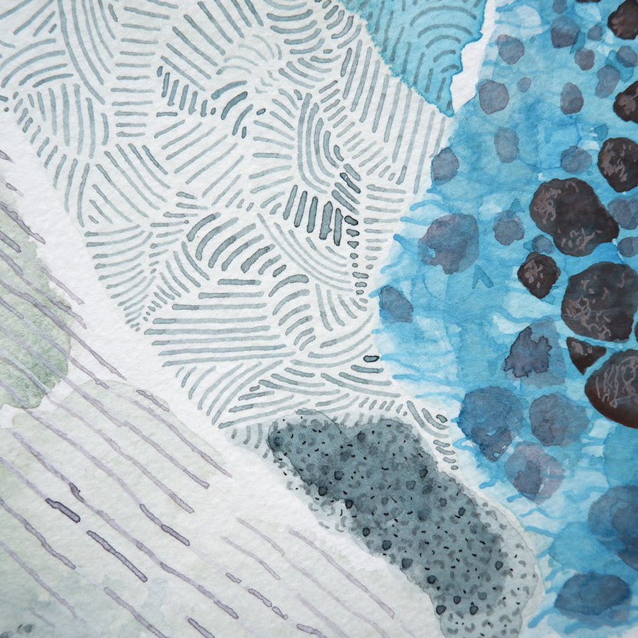 Sea & Stones #1 - art by artist from Canada Marissa Creative Arts - artterra online art gallery - Buy art of Canada Online - We ship to USA and Canada