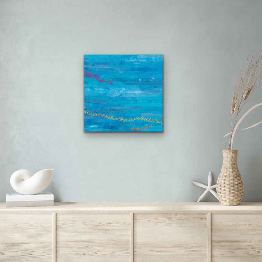 Sea dreams (beaches #6) - art by artist from Canada Mardell Rampton - artterra online art gallery - Buy art of Canada Online - We ship to USA and Canada